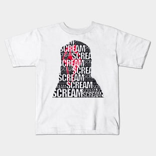 scream VI  (Scream 6)  scary horror movie graphic design by ironpalette Kids T-Shirt